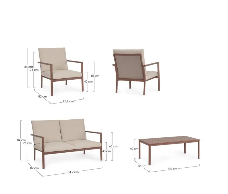 SET4 SALOTTO C-C KONNOR BARN