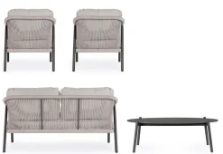 SET4 SALOTTO C-C MIRAVET ANTRACITE/KHAKI