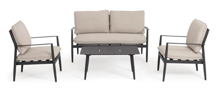 SET4 SALOTTO C-C NEBULA ANTRACITE YK13