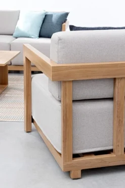 SET4 SALOTTO IN ALLUMINIO NATURALE- THESEUS