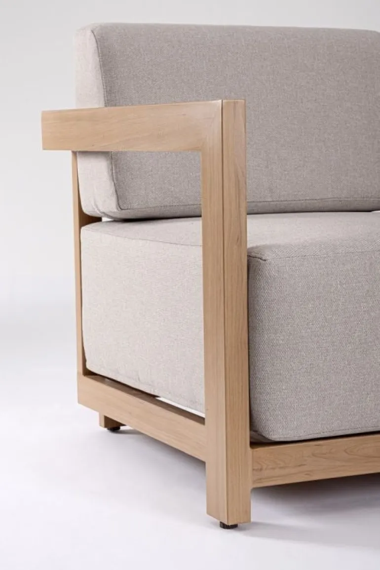 SET4 SALOTTO IN ALLUMINIO NATURALE- THESEUS