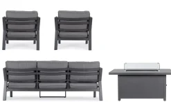 SET4 SALOTTO IN ALLUMINIO ANTRACITE PG61 - HENDRIX