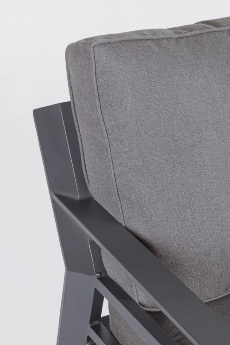 SET4 SALOTTO IN ALLUMINIO ANTRACITE PG61 - HENDRIX