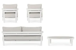 SET4 SALOTTO IN CORDA PER ESTERNO BIANCO WG20 - PRESLEY