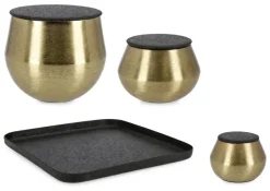 SET3 SCATOLA KAMYA - VASSOIO C-COP OR NE