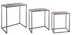 SET3 TAVOLINI IN ALLUMINIO - TAHIR