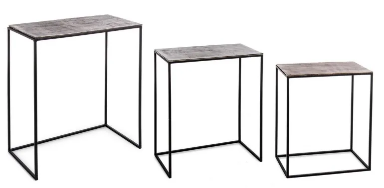 SET3 TAVOLINI IN ALLUMINIO - TAHIR