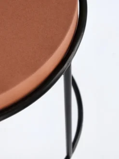 SET2 TAVOLINI IN ACCIAIO BEIGE TERRACOTTA - KETAKI