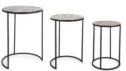 SET3 TAVOLINI IN ALLUMINIO - TAHIR