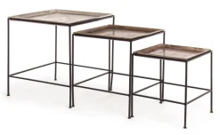 SET3 TAVOLINI IN ALLUMINIO - AMIRA