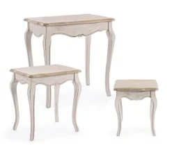 SET3 TAVOLINI IN LEGNO - CLARISSE