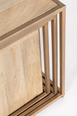 SET4 TAVOLINI IN LEGNO - JAIDEV