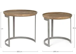 SET2 TAVOLINI IN LEGNO - NARVIK