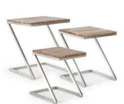 SET3 TAVOLINI IN LEGNO - OSBERT