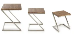 SET3 TAVOLINI IN LEGNO - OSBERT