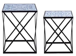 SET2 TAVOLINI IN METALLO - NEAPOLIS