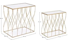 SET2 TAVOLINI IN METALLO J19 - ELENOR