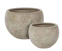 SET2 VASO CEMENT SFERA SABBIA