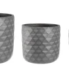 SET3 VASO PYRAMID TO ANTRACITE