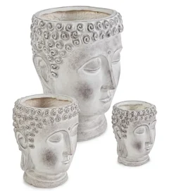 SET3 VASO TESTA BUDDHA