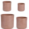 SET4 VASO TRESSAGE CIL TERRACOTTA