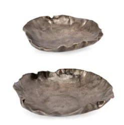 SET2 VASSOIO DECORATIVO PRADESH DORATO