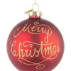 SFERA VT MERRY CHRISTMAS ROSSO D80
