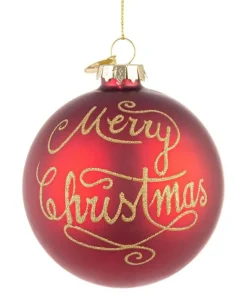 SFERA VT MERRY CHRISTMAS ROSSO D80
