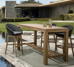 SGABELLO BAR IN CORDA PER ESTERNO ANTRACITE - COACHELLA