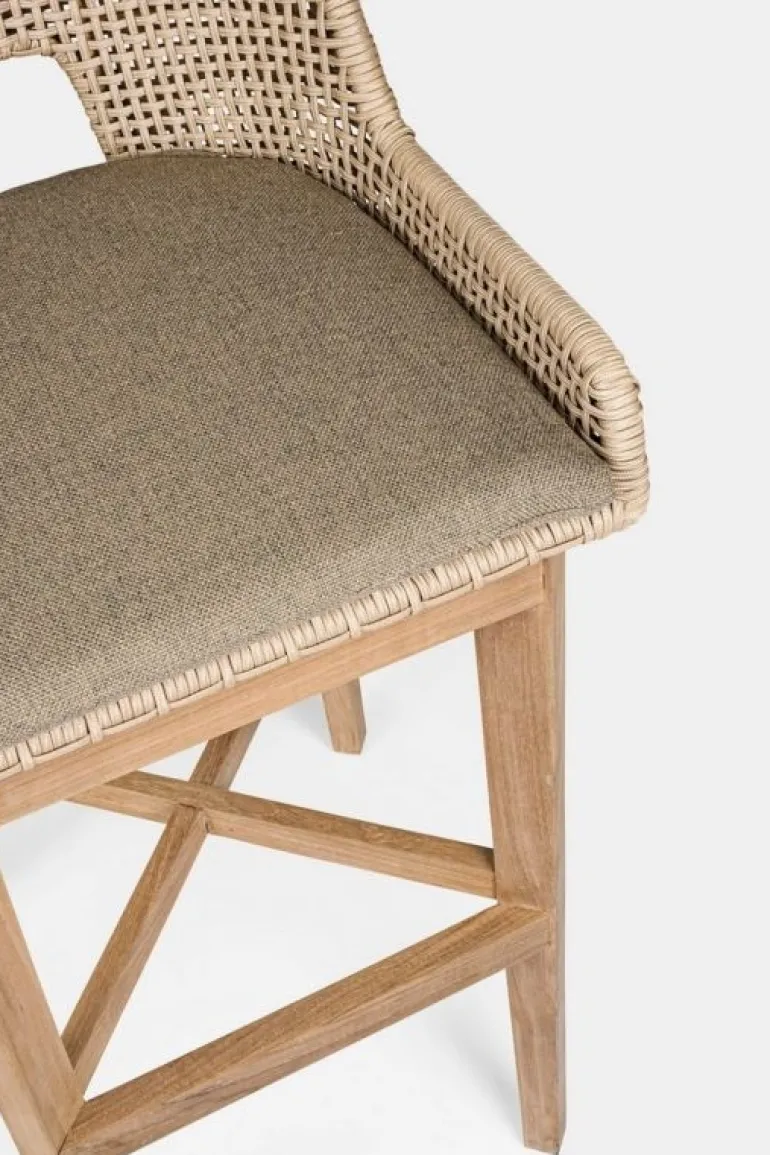 SGABELLO BAR IN CORDA PER ESTERNO TOROTRA - HESPERIA