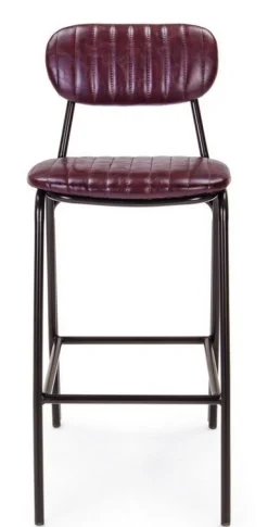 SGABELLO BAR IN ECOPELLE BORDEAUX - DEBBIE