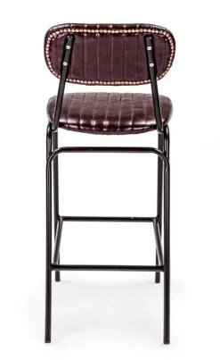 SGABELLO BAR IN ECOPELLE BORDEAUX - DEBBIE