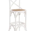 SGABELLO BAR IN LEGNO BIANCO - CROSS