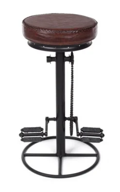 SGABELLO BAR IN PELLE - CYCLE