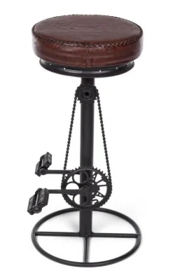 SGABELLO BAR IN PELLE - CYCLE