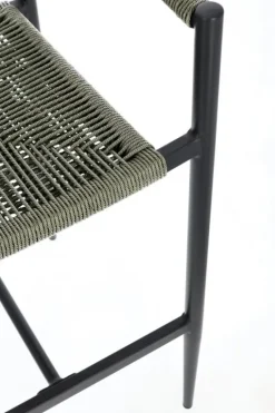 SGABELLO BAR JANDIA ANTRACITE/VERDE