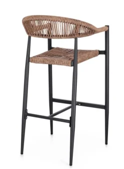 SGABELLO BAR JANDIA ANTRACITE/NATURAL