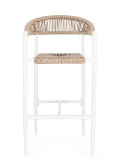 SGABELLO BAR JANDIA BIANCO/BEIGE