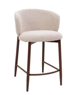 SGABELLO CUCINA AMALIA NOCE/BEIGE