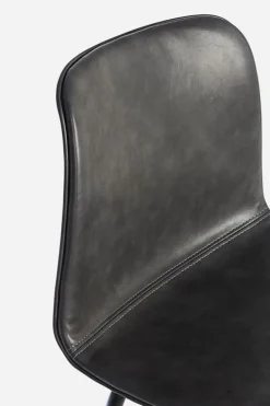 SGABELLO IN ECOPELLE ANTRACITE - KYRA