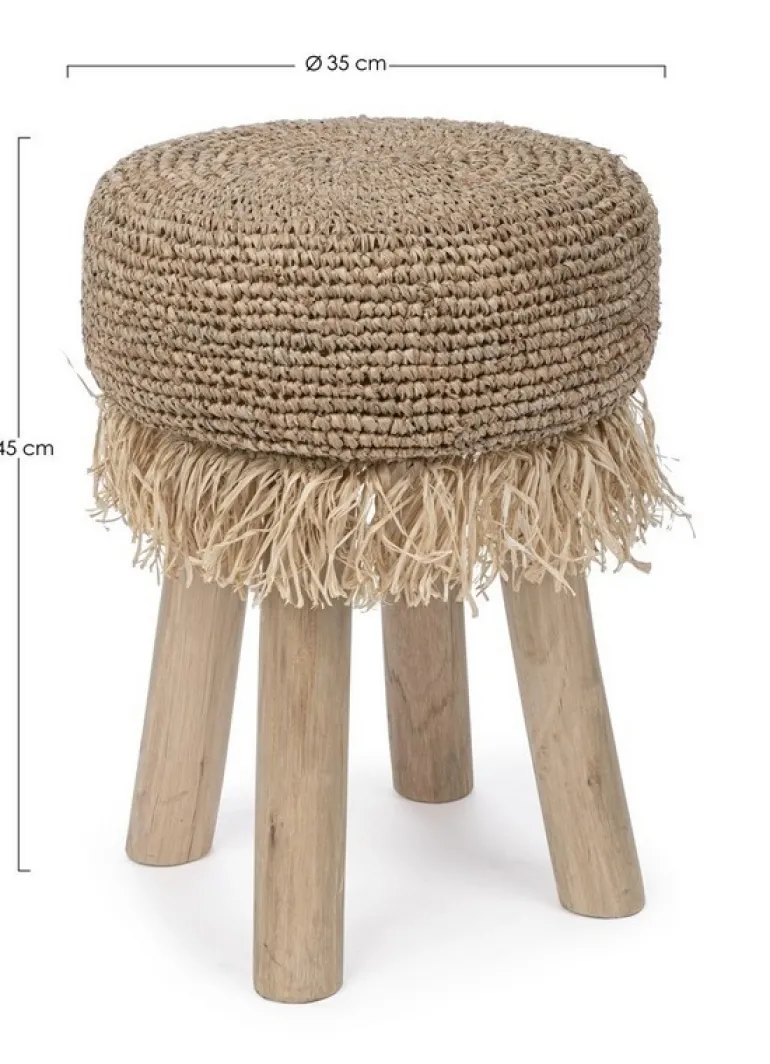 SGABELLO IN FIBRE NATURALI G01 - FLORINDA