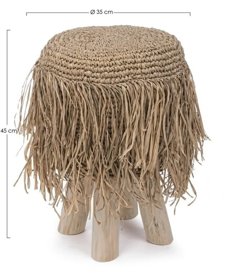 SGABELLO IN FIBRE NATURALI G02 - FLORINDA