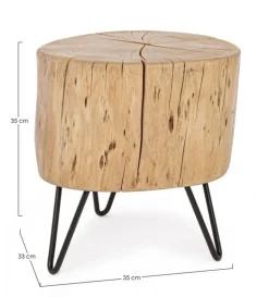 SGABELLO IN LEGNO H35 - ARTUR