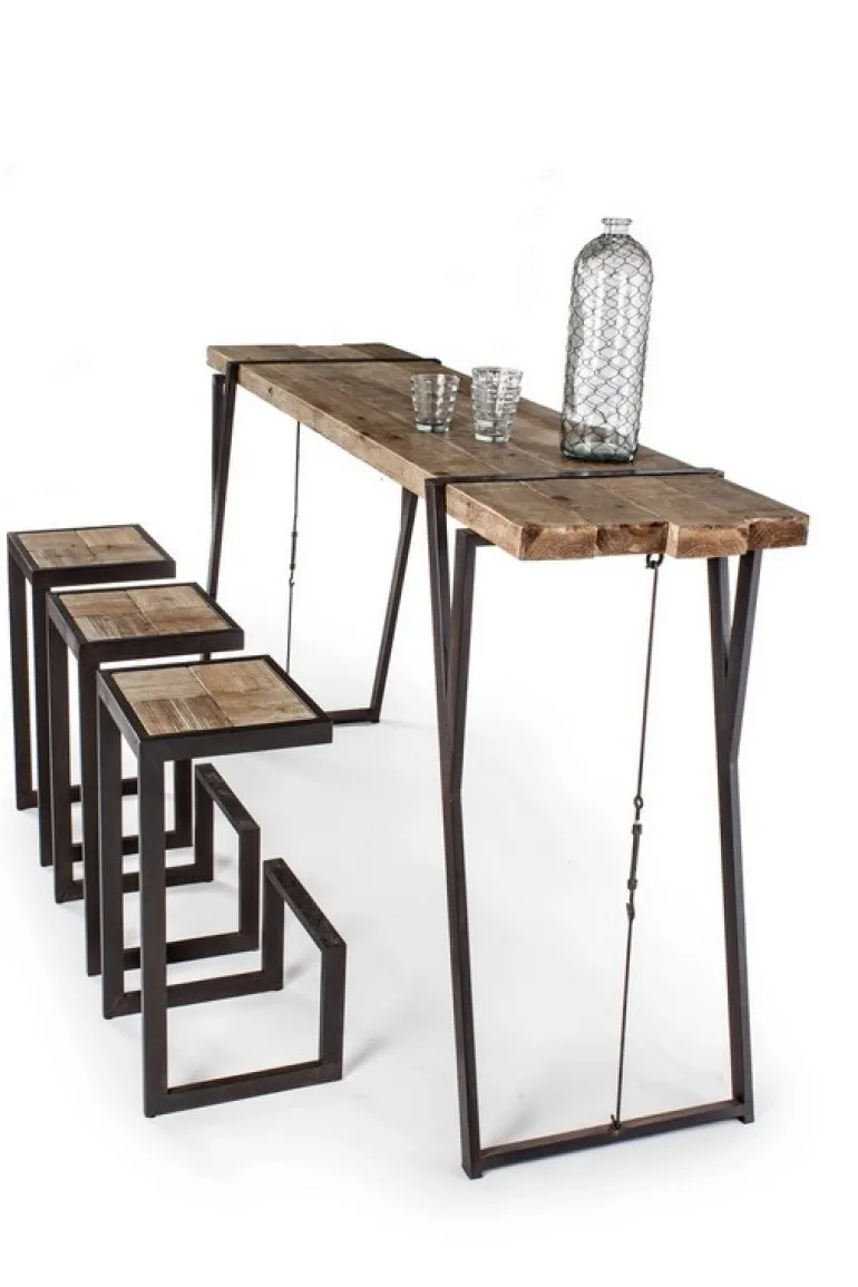 SGABELLO IN METALLO H70 - BLOCKS