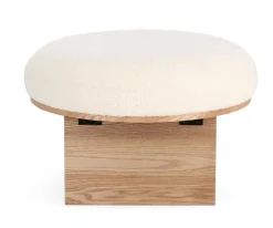 SGABELLO IN TESSUTO NATURALE - ANNUSKA