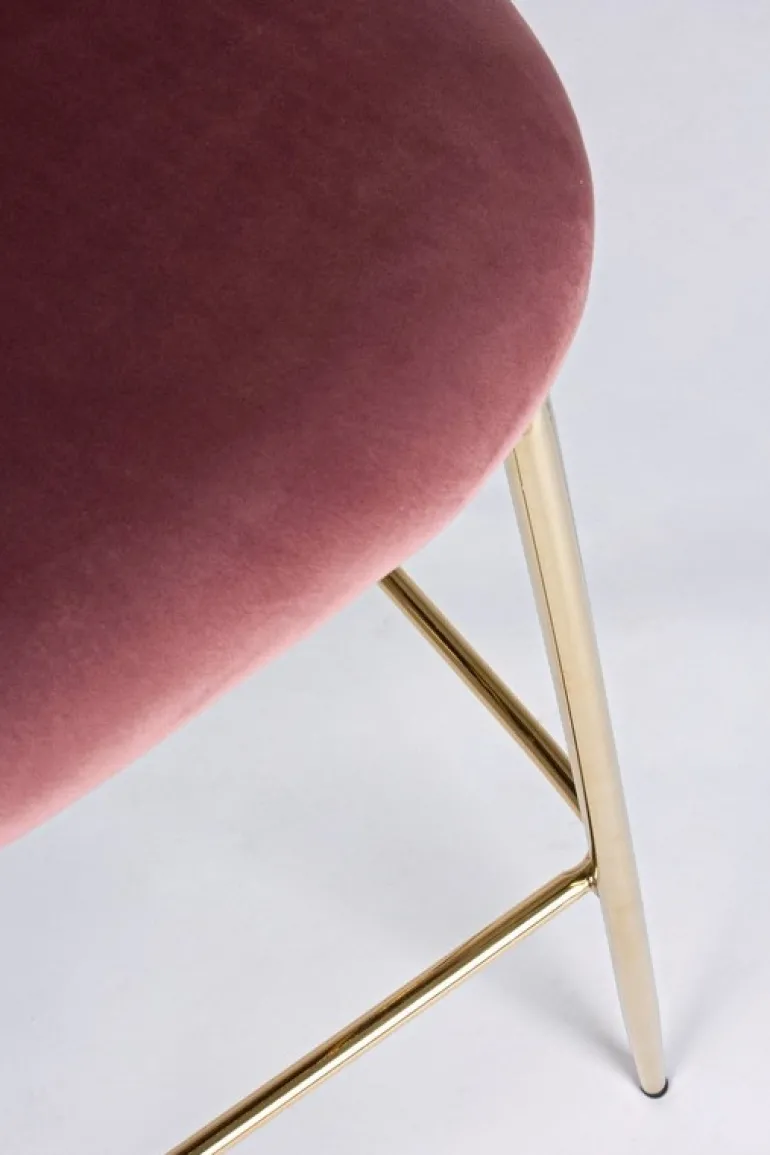 SGABELLO IN VELLUTO BLUSH - CARRY