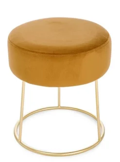 SGABELLO IN VELLUTO INCA - CLARISSA