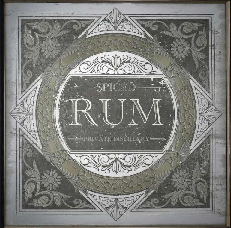 SPECCHIO C-C LIBRARY ORO 70X70