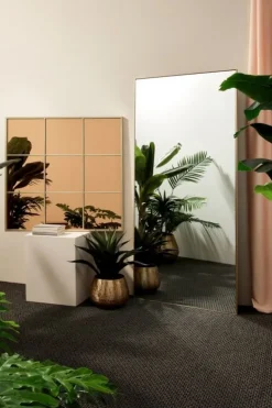 SPECCHIO C-C WINDOW PLANET ORO-BR 90X90