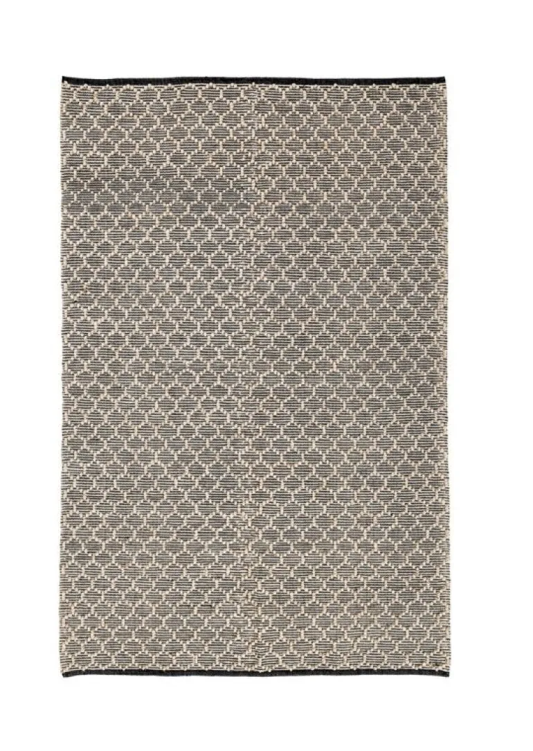 TAPPETO DHAWAN NERO-NATURALE 160X230